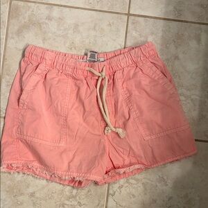 Celebrity Pink Coral Drawstring Shorts
